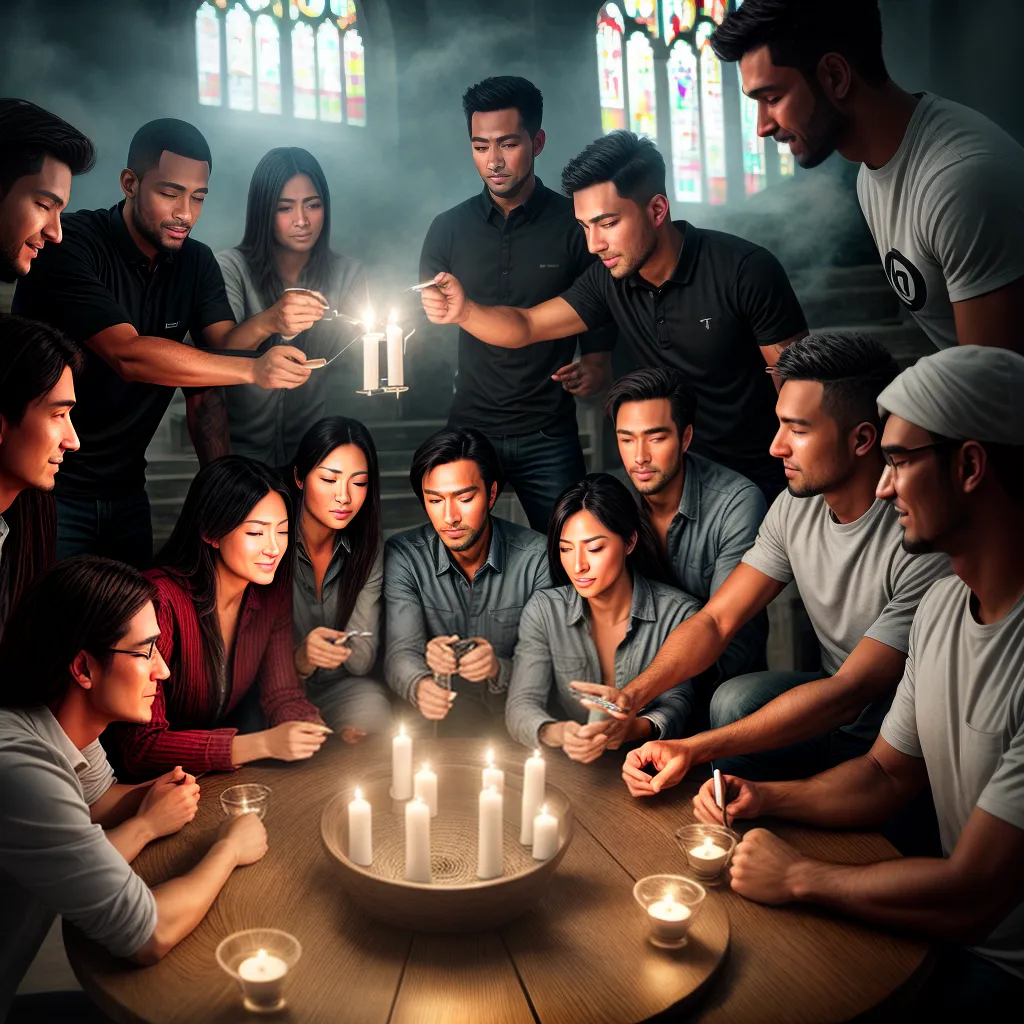 Fotos circulo discipulado vela repassar