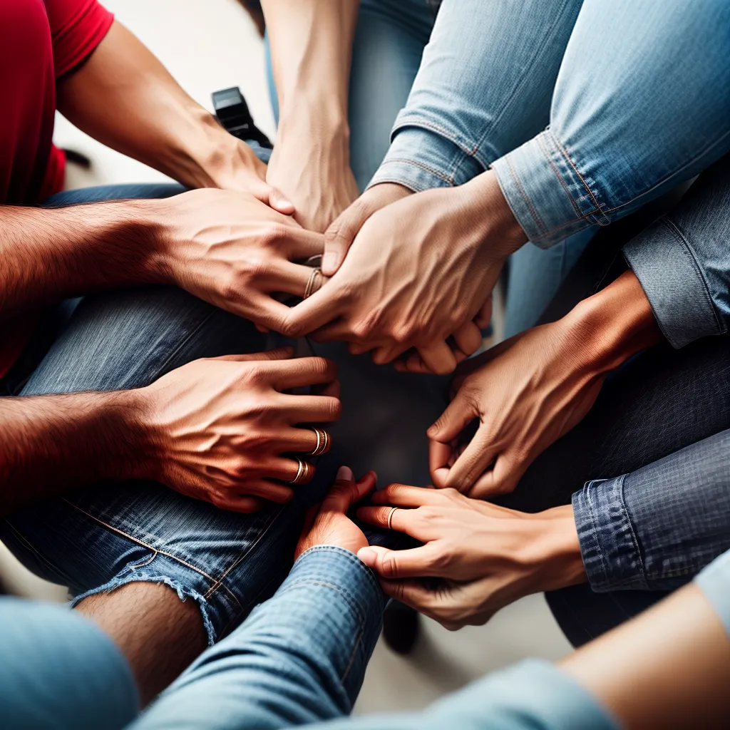 Fotos circulo uniao sorrisos biblia fe