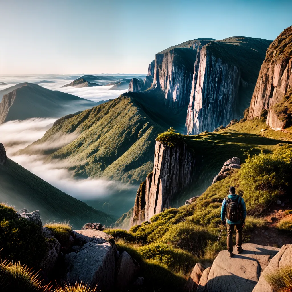 Fotos cliff montanha ceu oracao risco