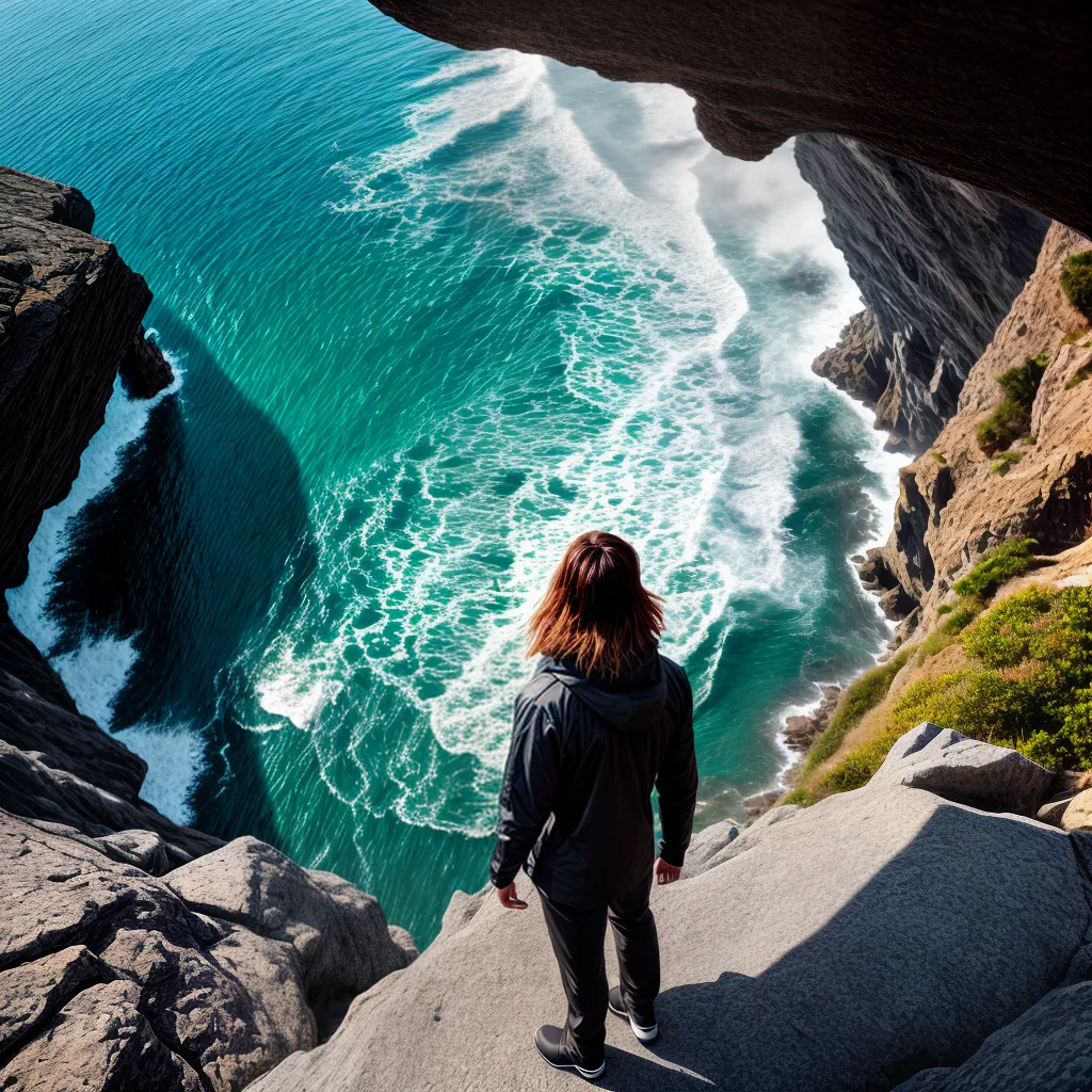 Fotos cliff oceano futuro fe esperanca