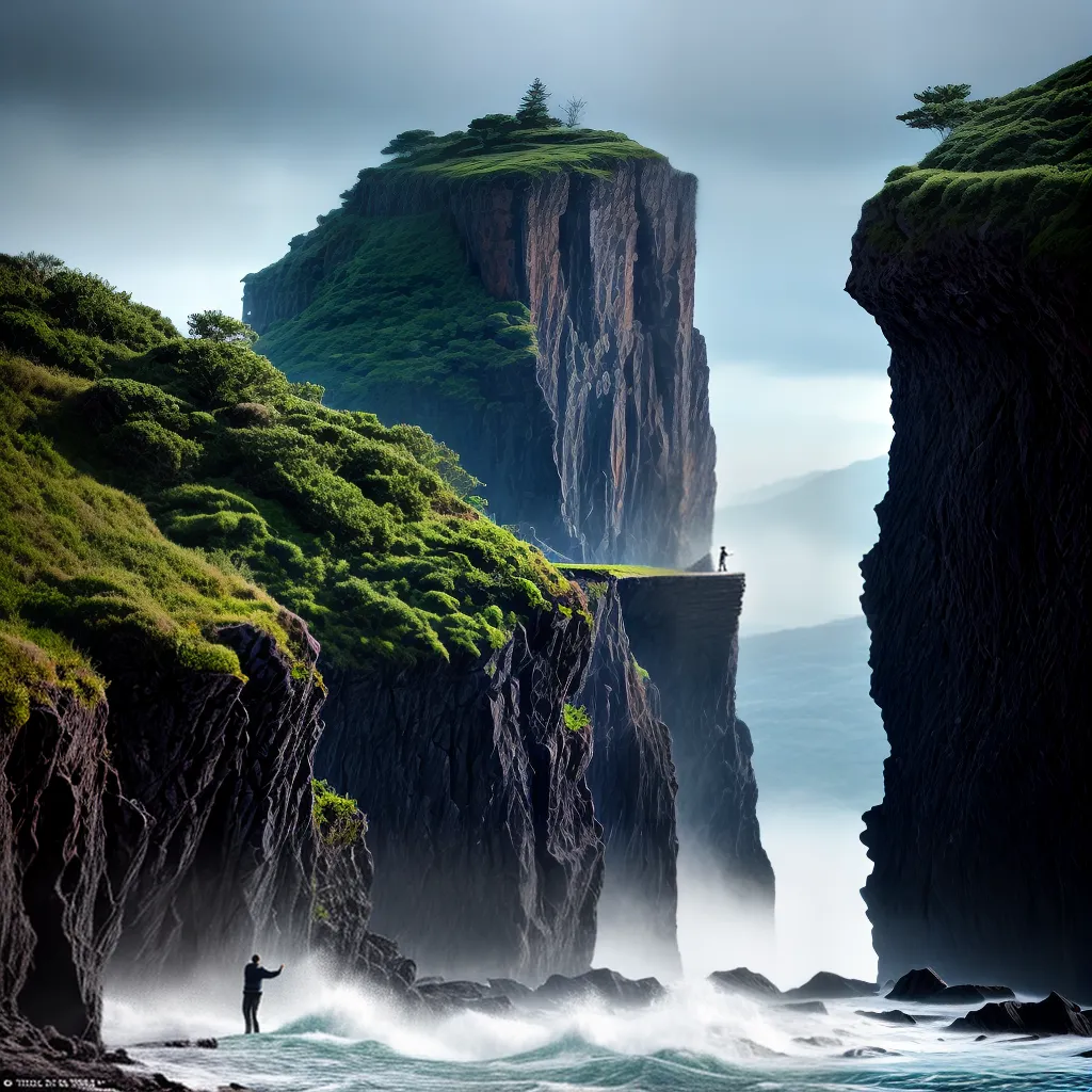 Fotos cliff oceano tempestade oracao