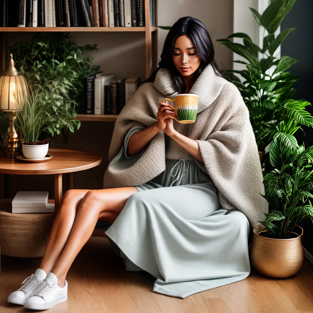 Fotos conforto plantas livros cha