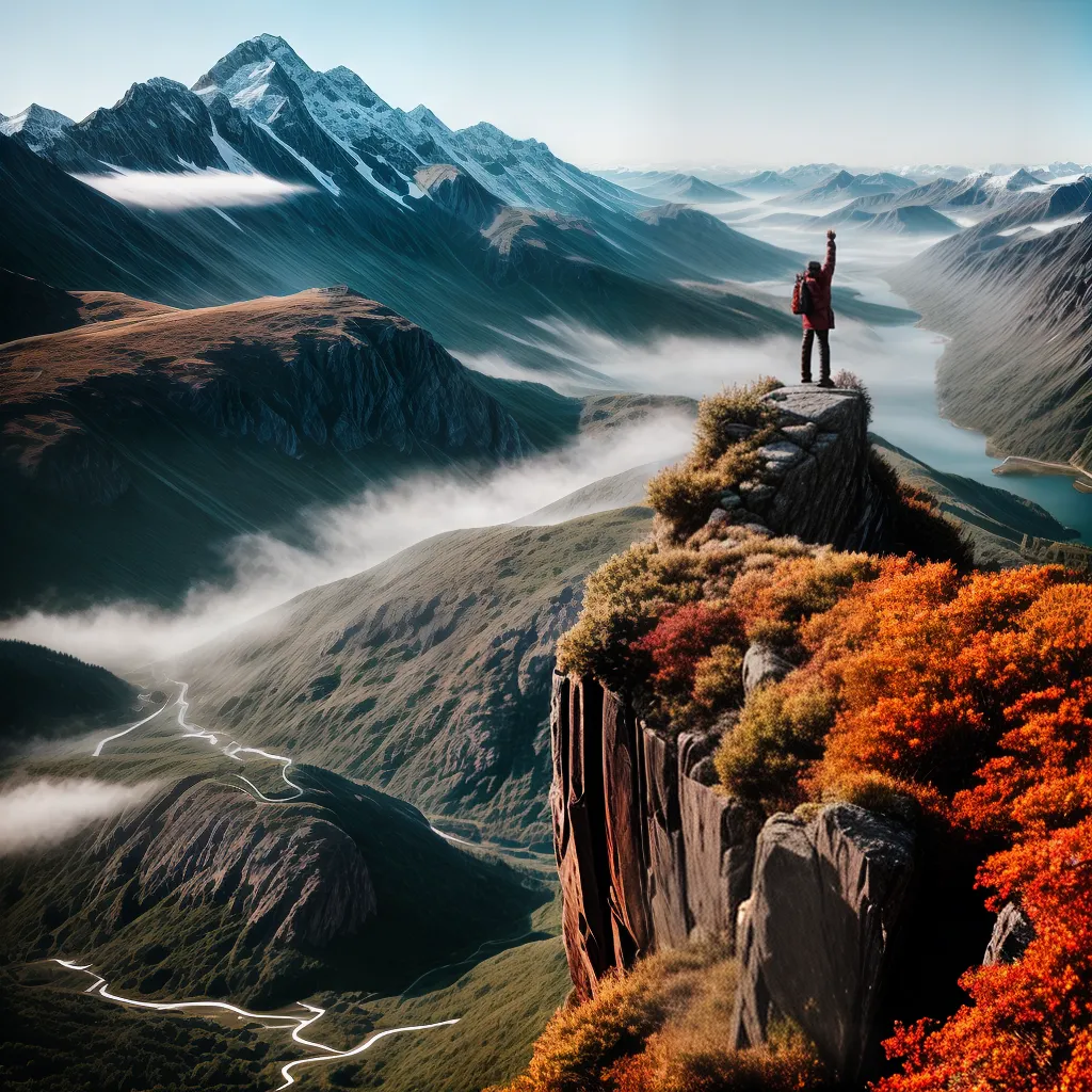 Fotos conquista espiritual montanha paisagem