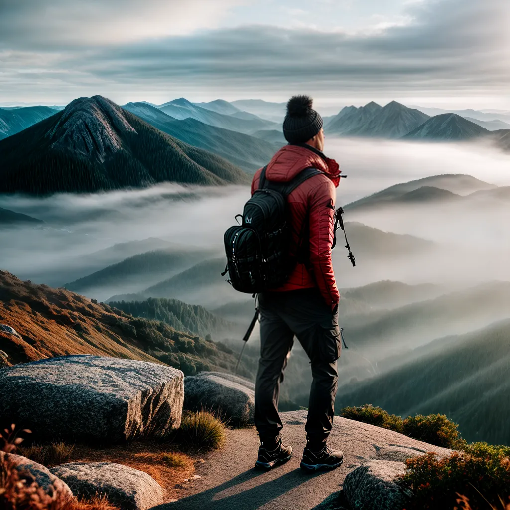 Fotos conquista montanha vista espiritual 1