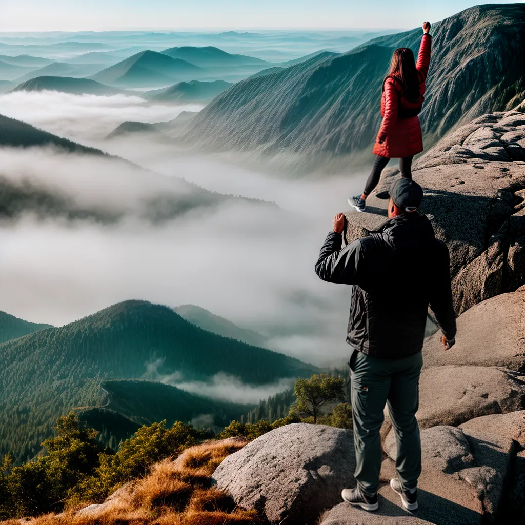 Fotos conquista montanha vista forca 1