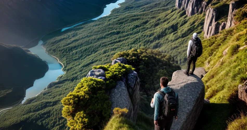 Fotos contemplacao paisagem abismo divina