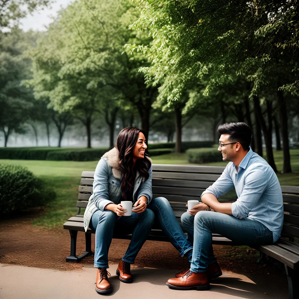 Fotos conversa amizade cafe parque