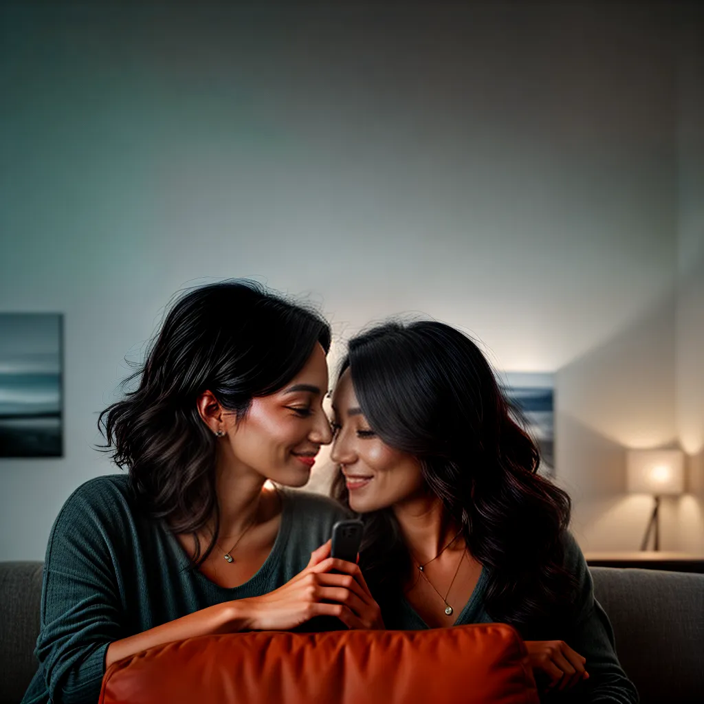 Fotos conversa casal sofa sorriso