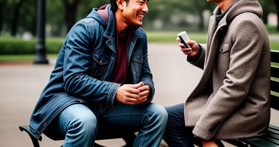 Fotos conversa parque lacos amizade