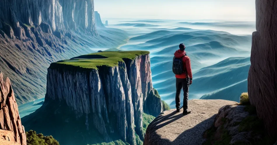 Fotos coragem fe crista paisagem cliff