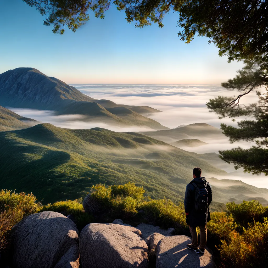 Fotos crescimento espiritual montanha paisagem