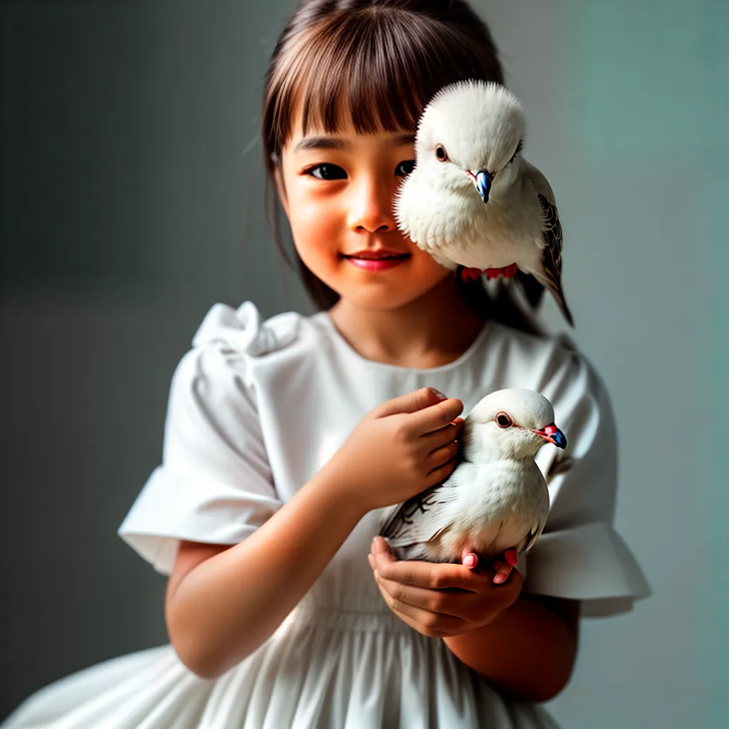 Fotos crianca pomba inocencia ensino pureza
