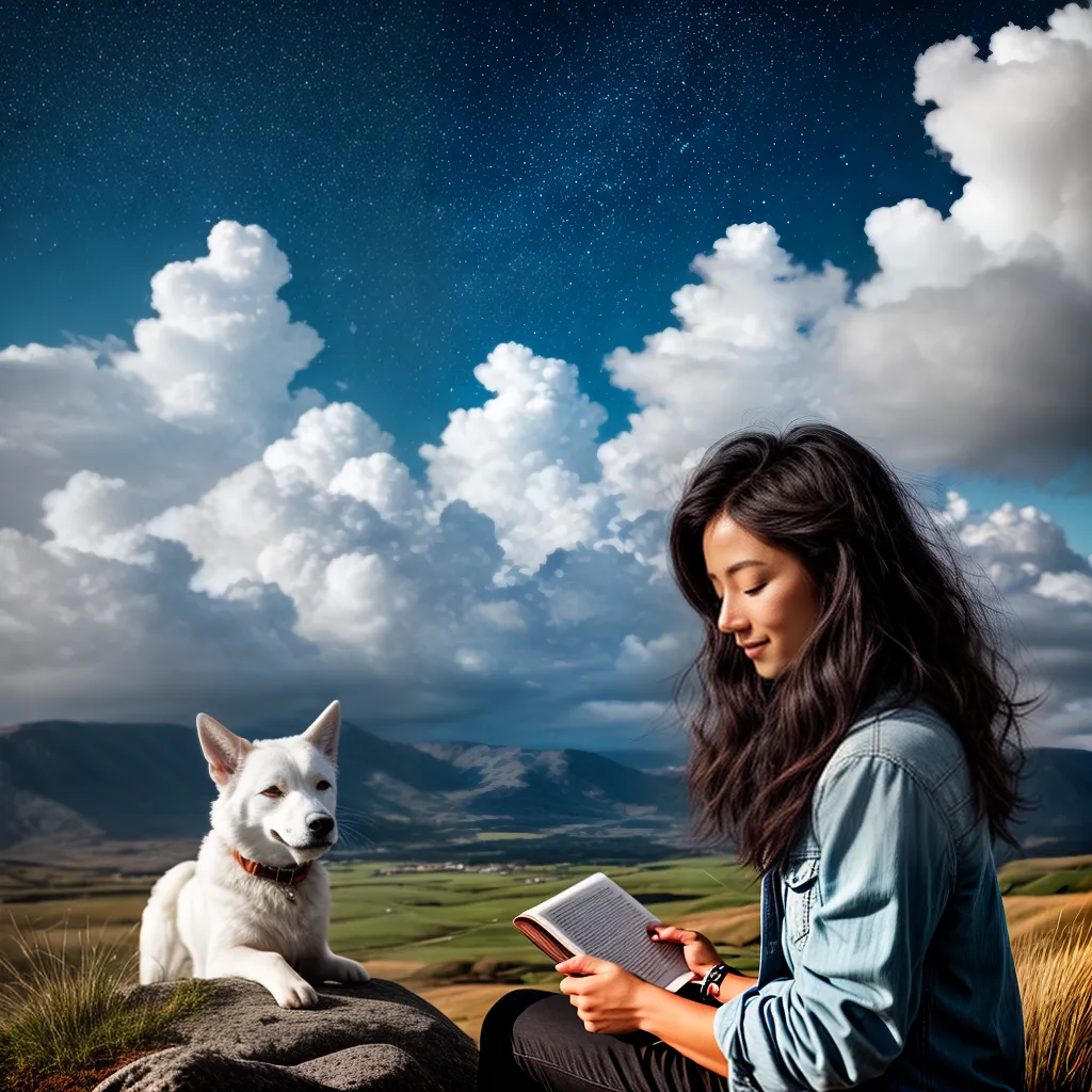 Fotos crianca sorriso nuvens estrelas livro