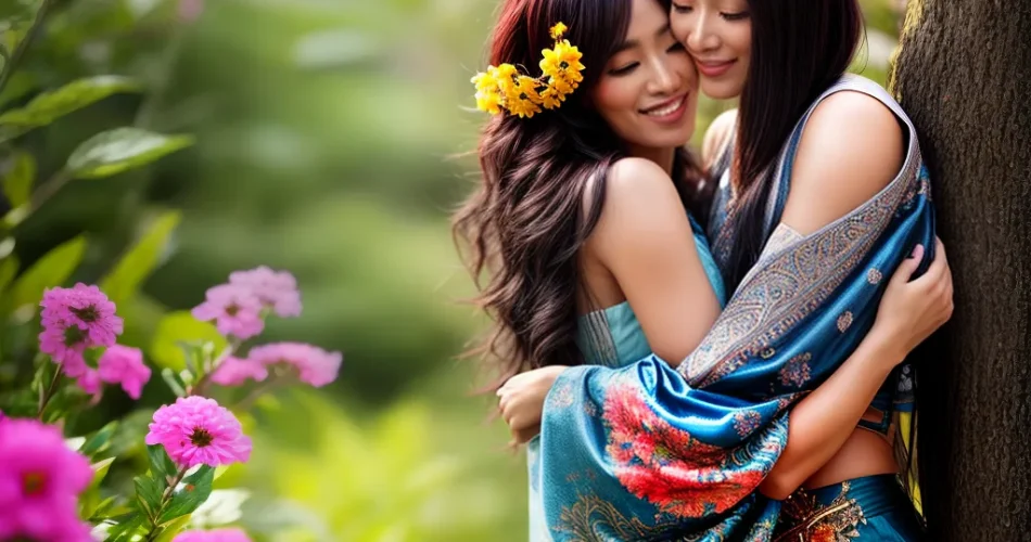 Fotos criancas abraco flores borboletas amor