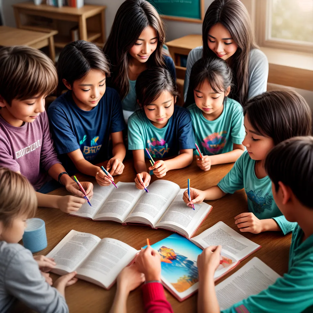 Fotos criancas circulo professora biblia atividade