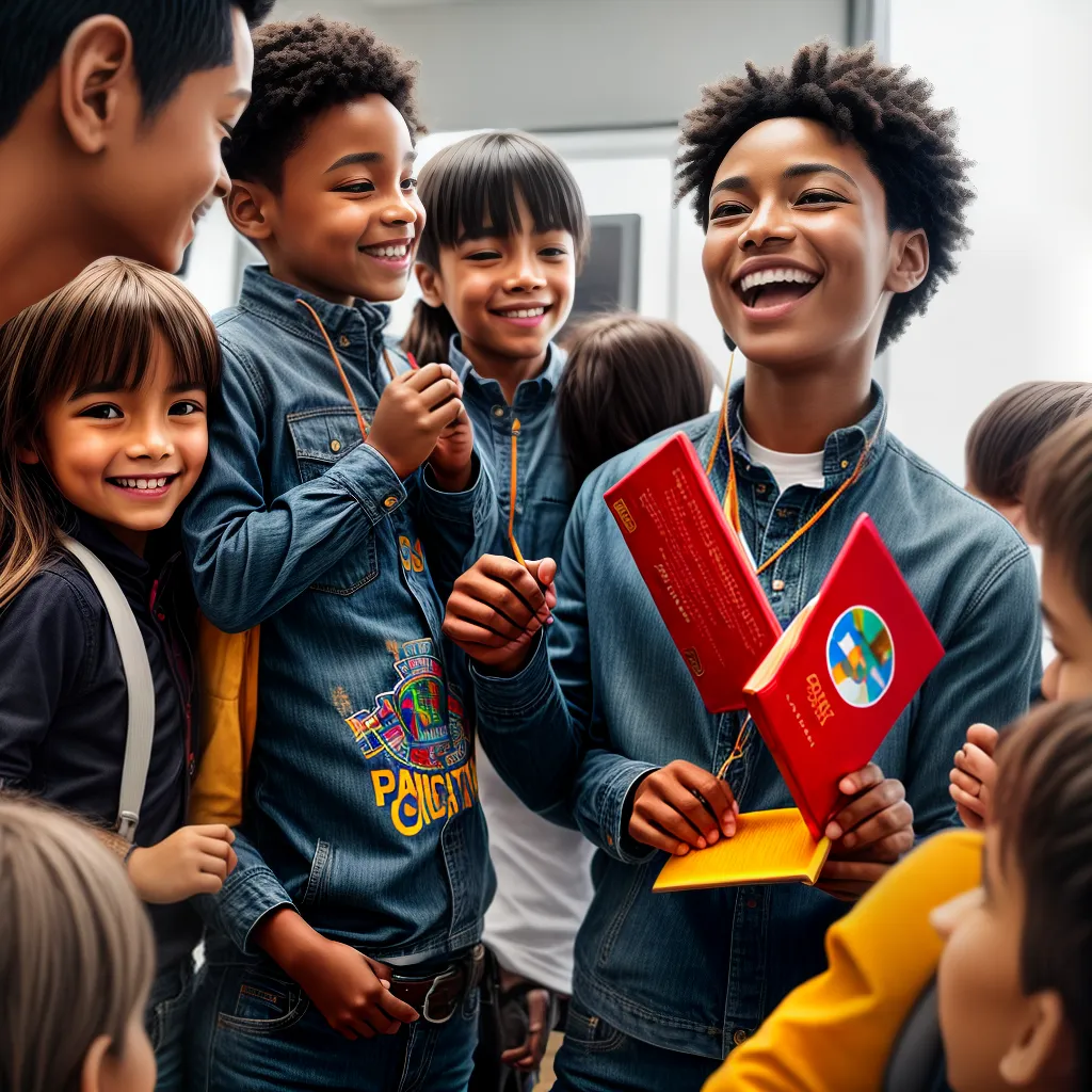 Fotos criancas lider ensino divertido