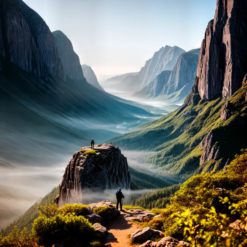 Fotos cristao topo montanha vitoria paisagem