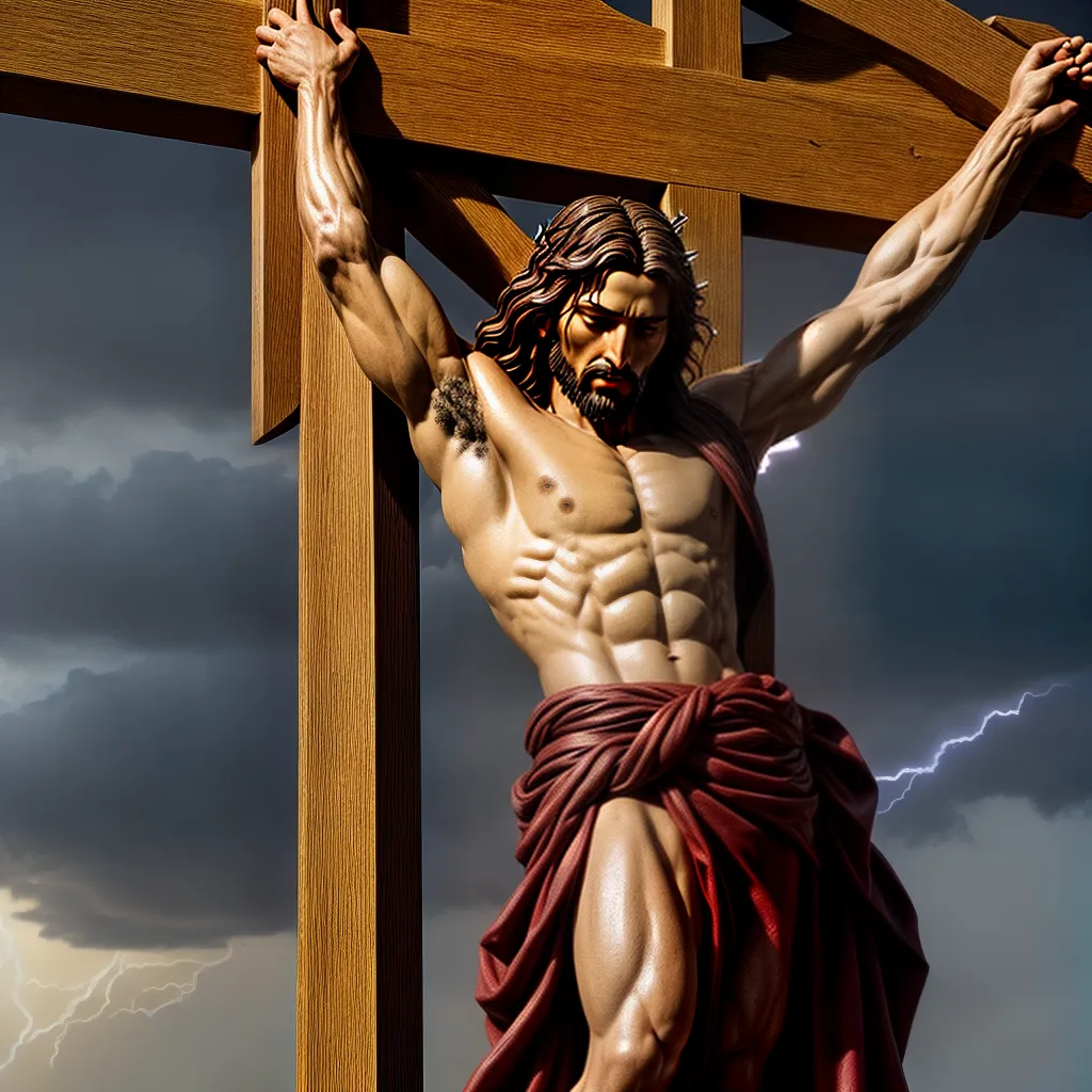 Fotos cristo crucificado redencao pintura