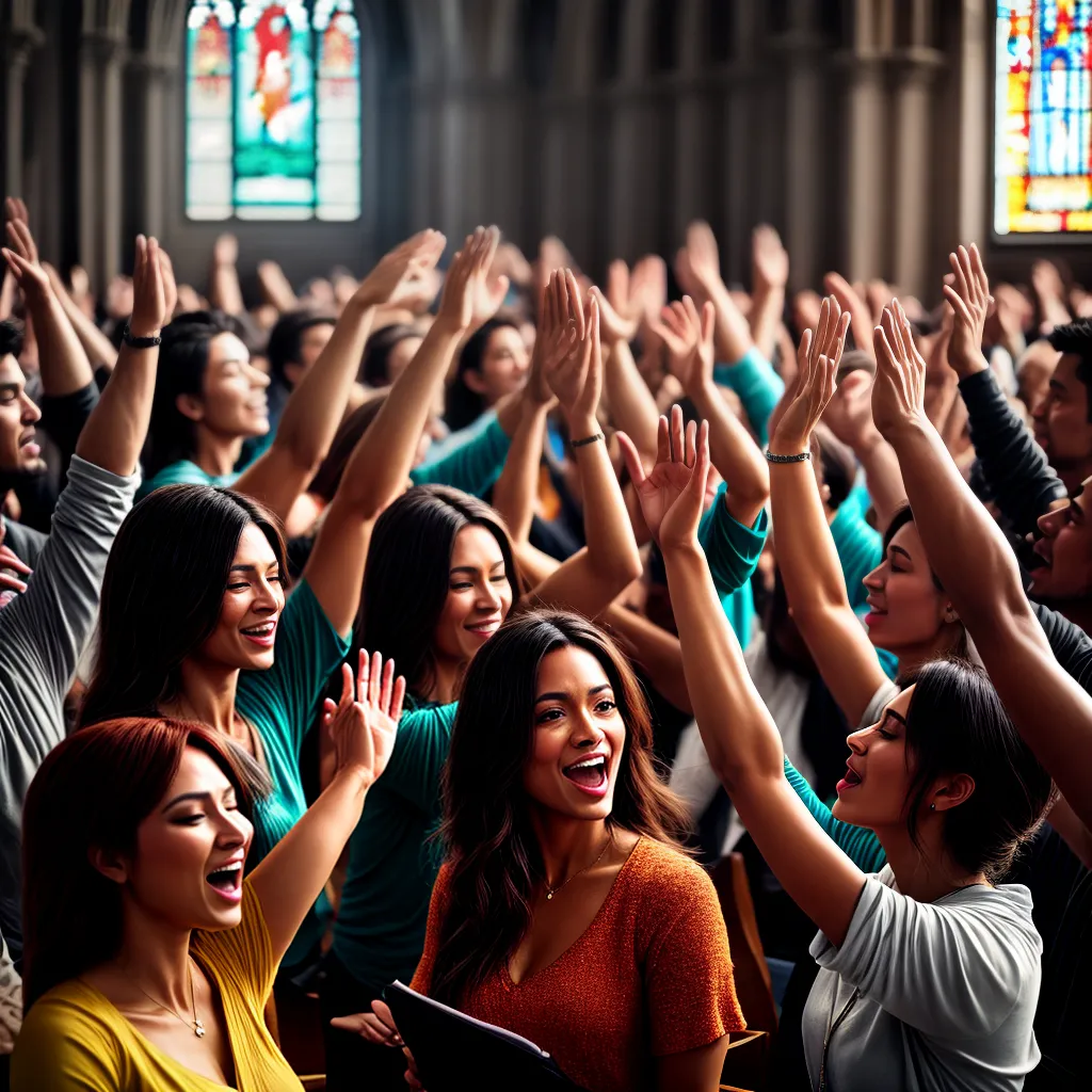 Fotos culto comunidade alegria reverencia