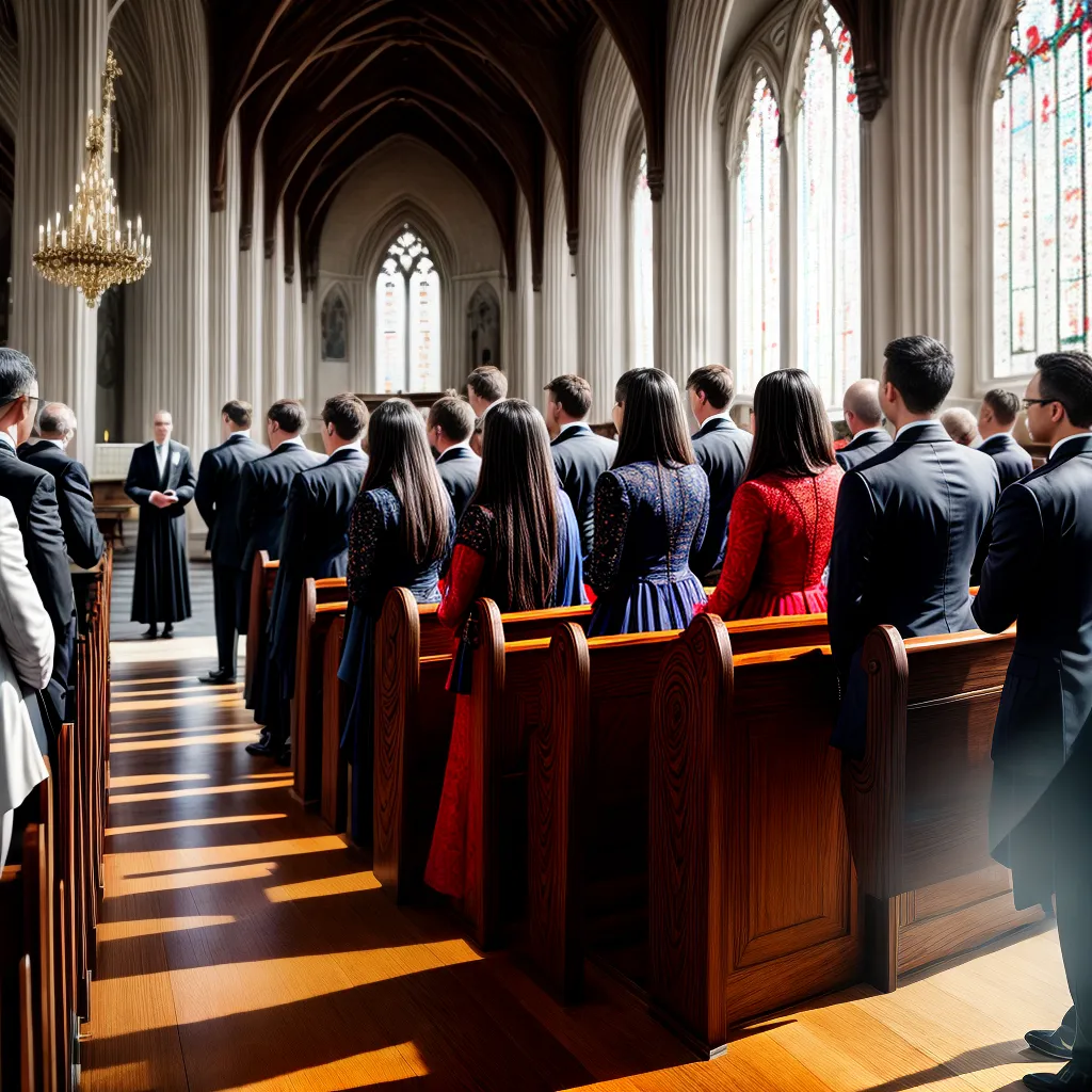 Fotos culto domingo igreja coro reverencia