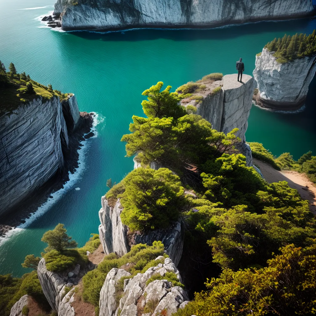 Fotos equilibrio lei risco cliff