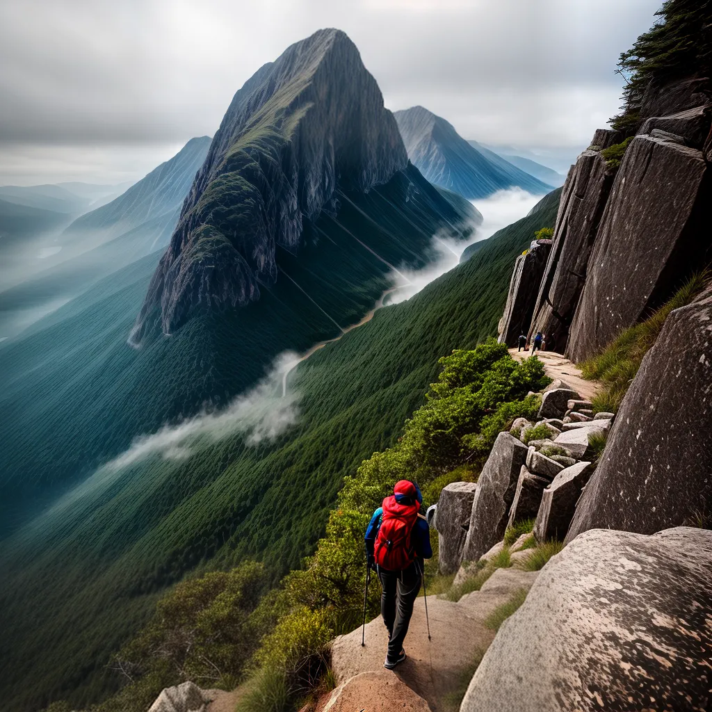 Fotos escalada pico determinacao fe