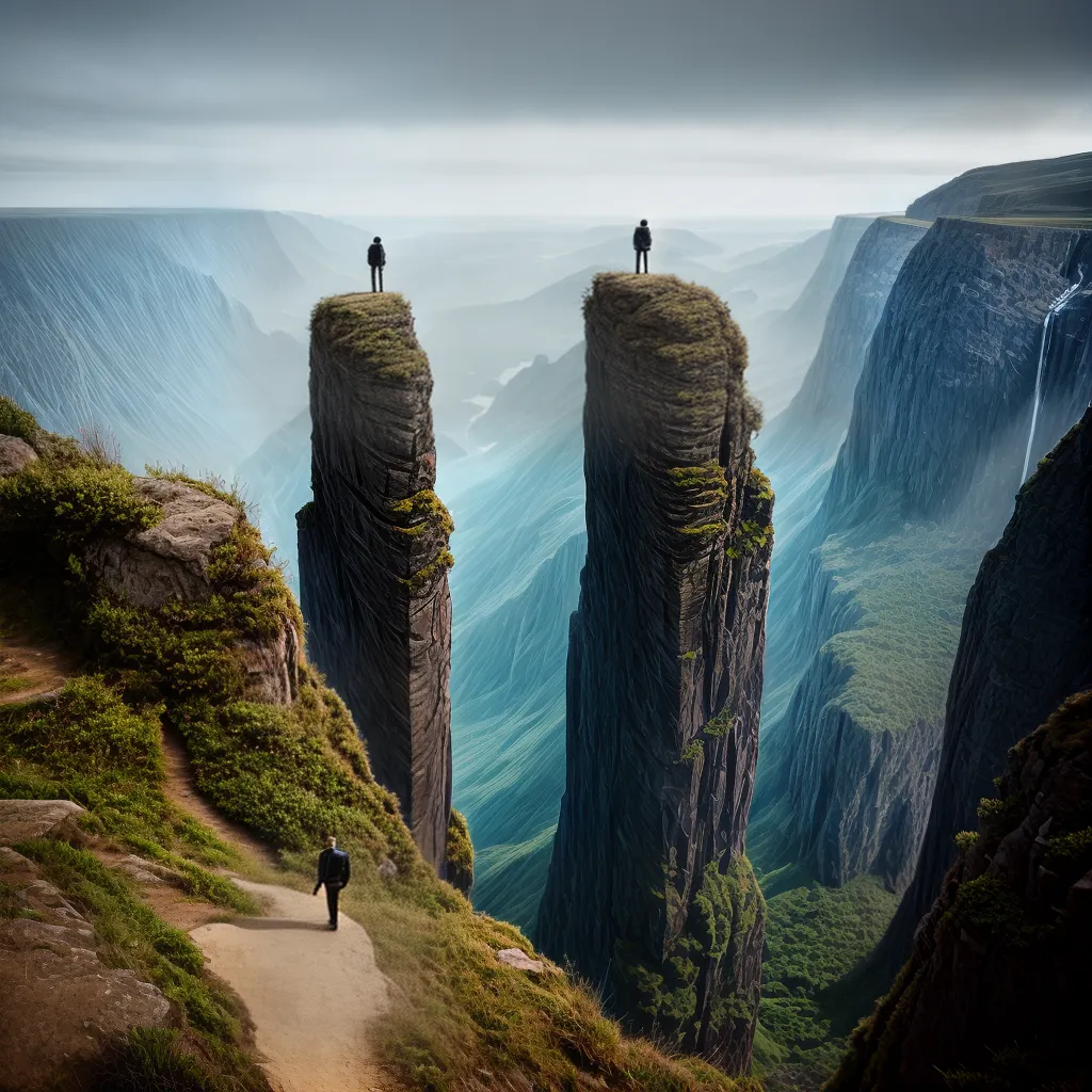 Fotos esperanca abismo maos determinacao