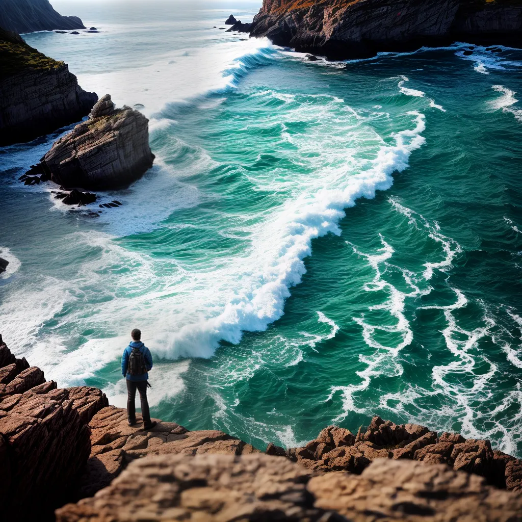 Fotos esperanca mar forte braco sereno