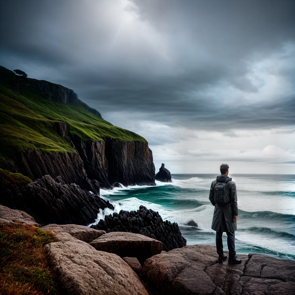 Fotos esperanca mar forte cliff