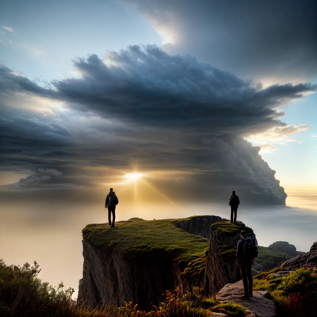 Fotos esperanca sol nuvens abismo