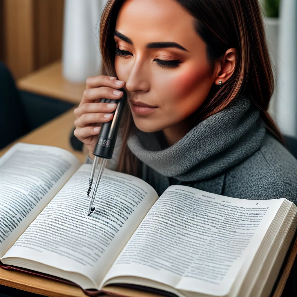 Fotos estudo biblico lupa livros notas