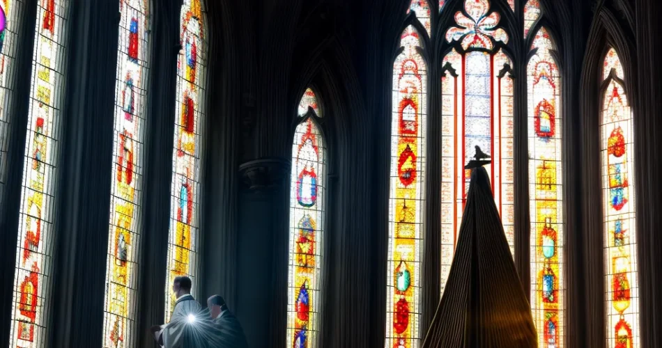 Fotos eucaristia padre vitral luz divina