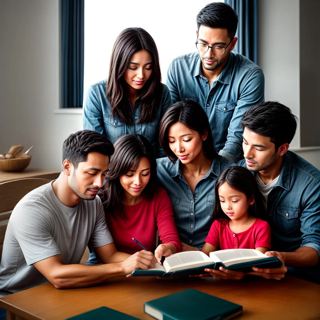 Fotos familia biblia ensinamentos amor 1