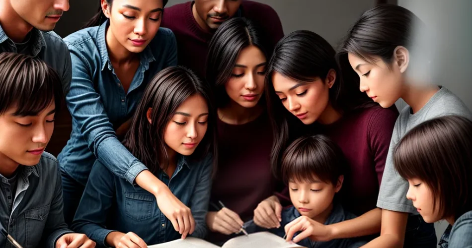 Fotos familia leitura biblia valores cristaos