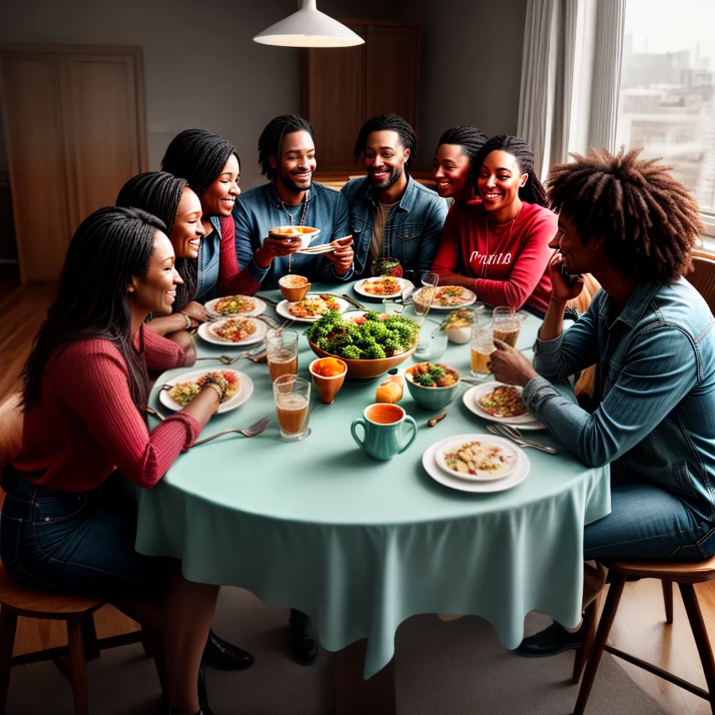 Fotos familia mesa amor bondade