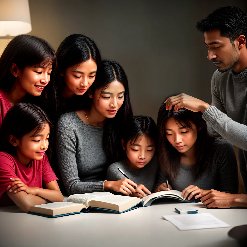 Fotos familia mesa biblia discussao amor