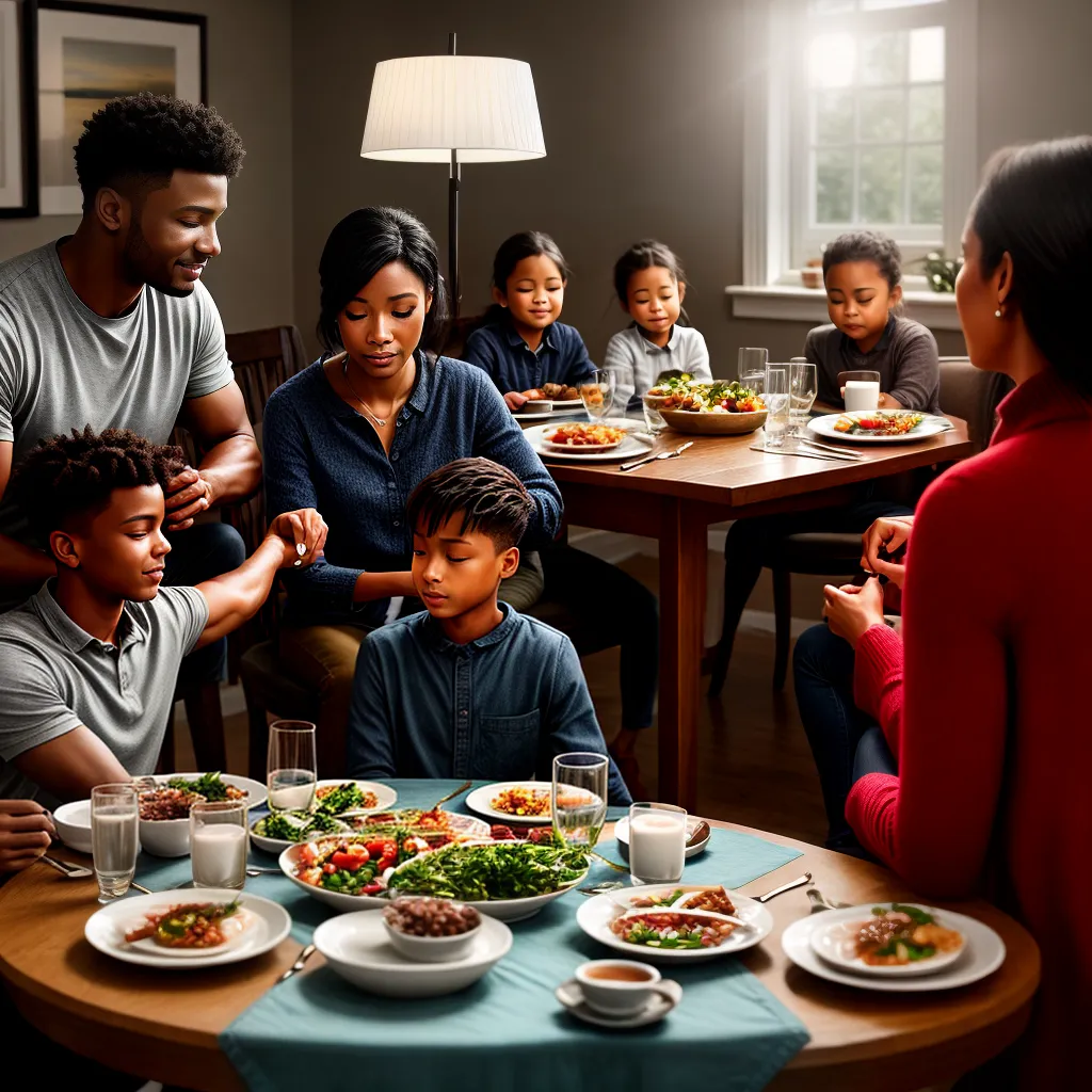 Como criar filhos com Valores Cristãos na Geração atual 9 Fotos familia mesa ceia conversa oracao