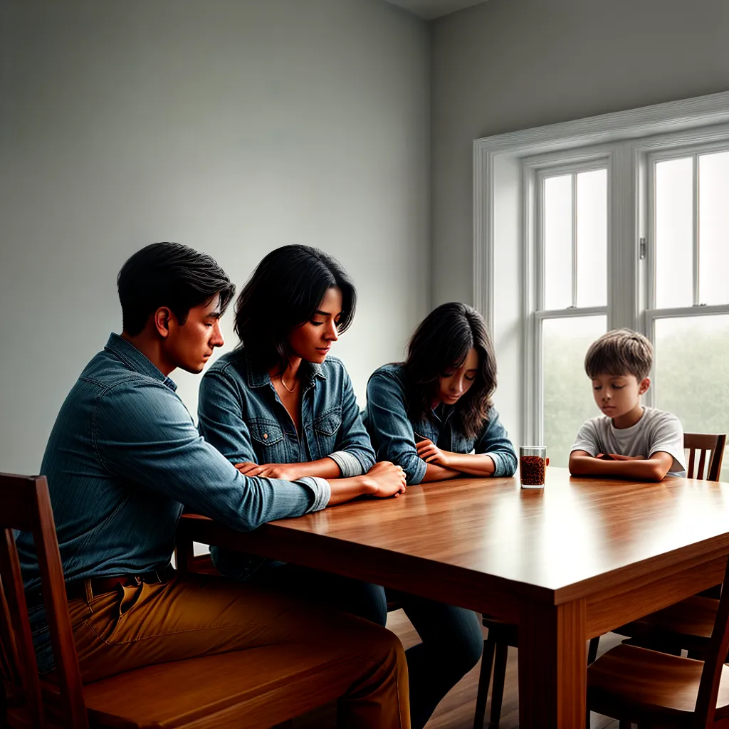 Fotos familia oracao fe lealdade