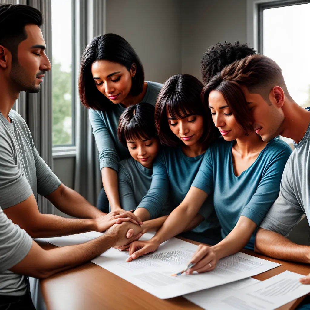 Fotos familia oracao lacos espirituais