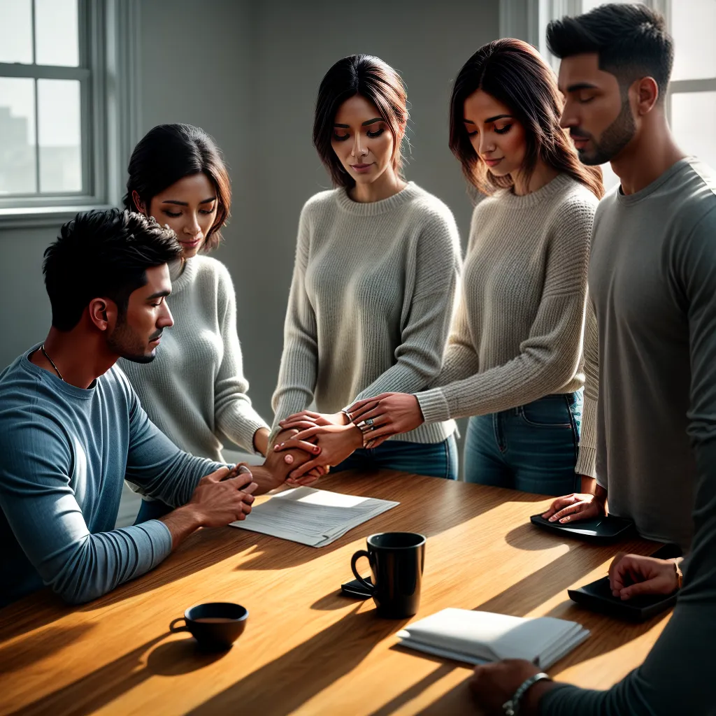 Fotos familia oracao luz guia