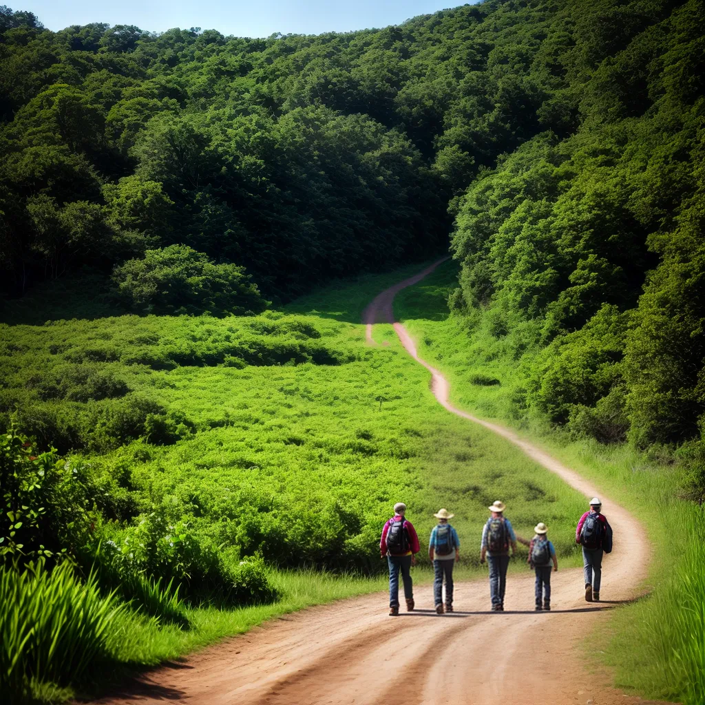 Fotos familia trilha floresta sol agricultura