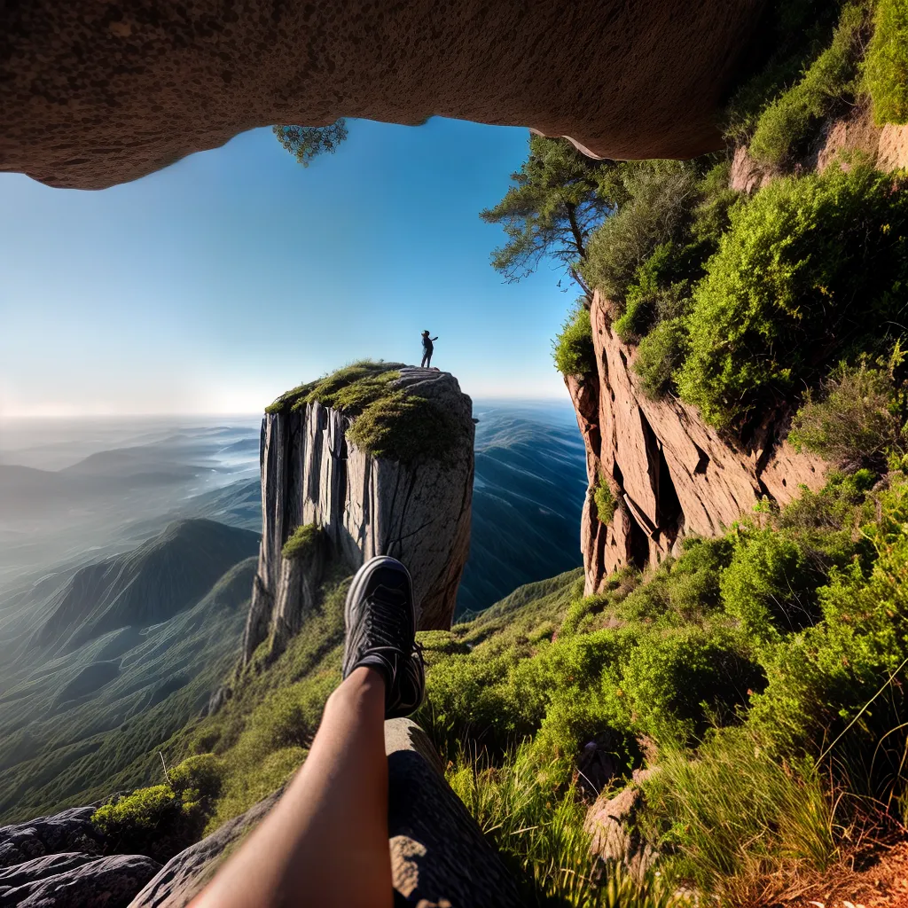 Fotos fe cliff paisagem bencao