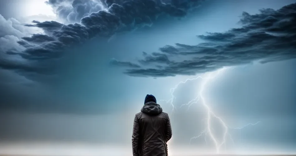 Fotos fe em tempestade raios biblia