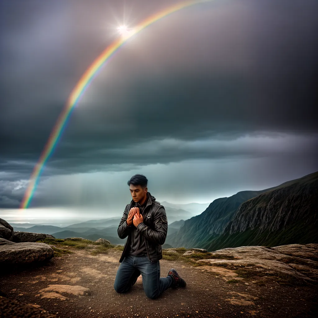 Fotos fe oracao sol arco ceu