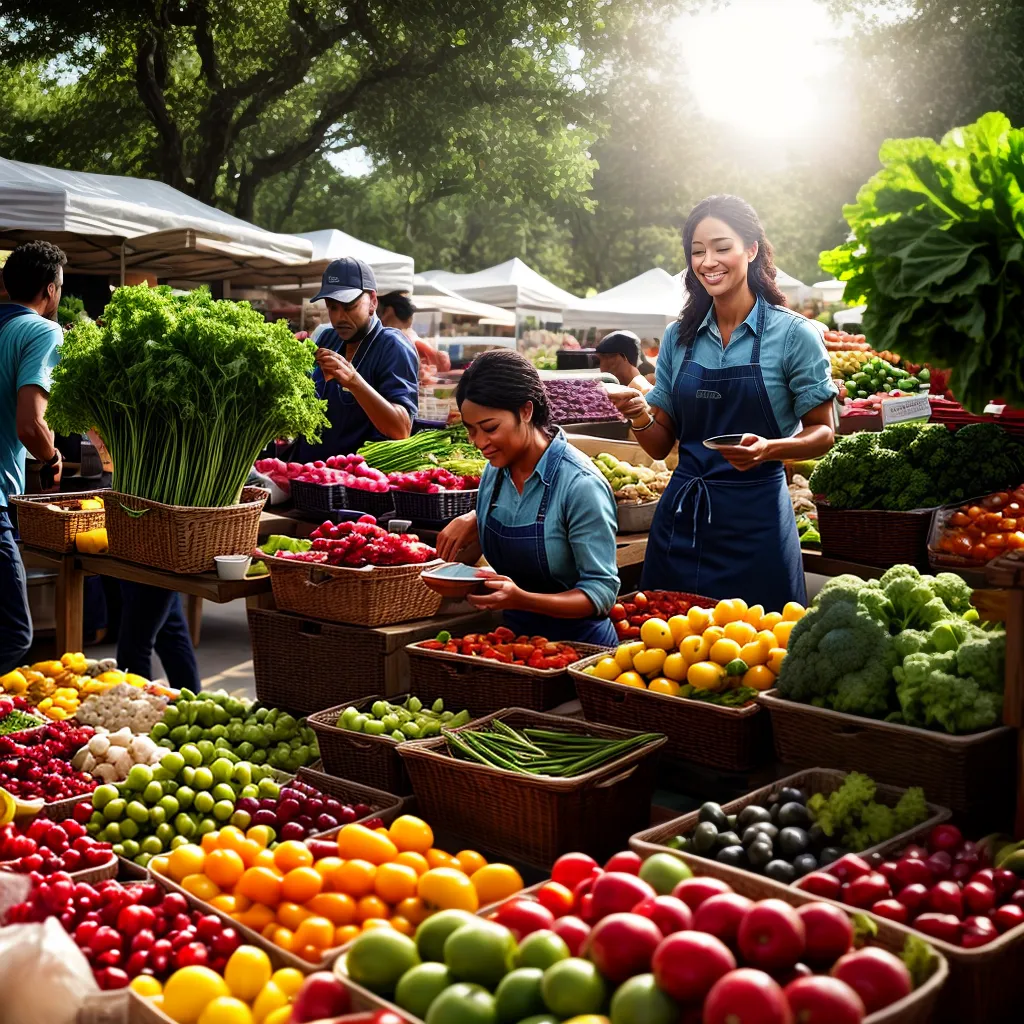 Fotos feira organica chef floresta saudavel