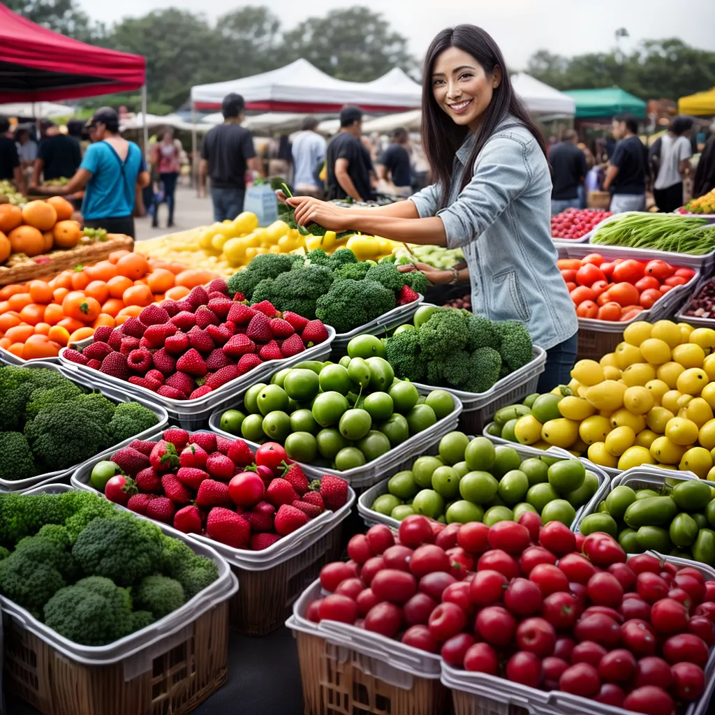 Fotos feira organica frutas legumes saudavel
