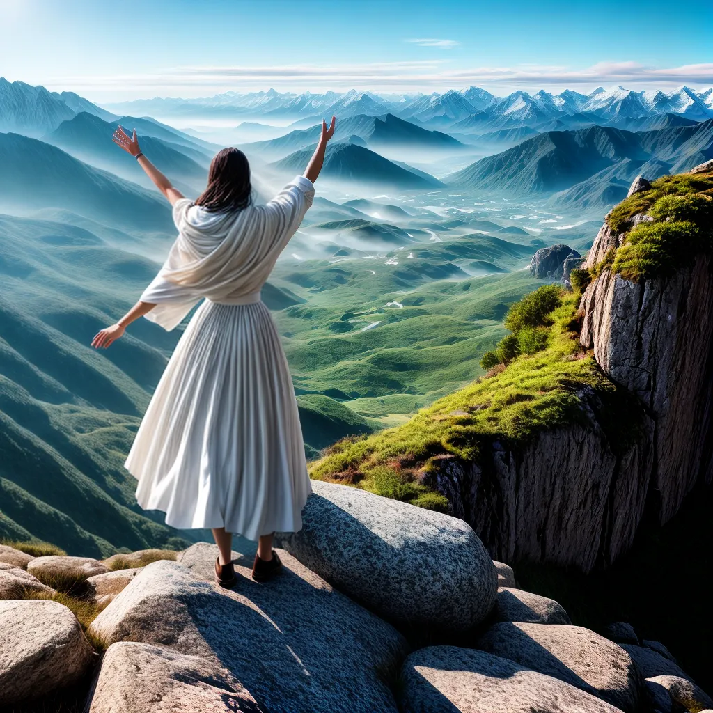 Fotos felicidade beatitudes montanha sol