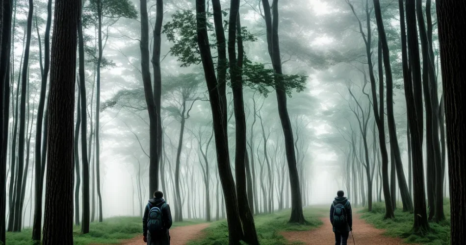 Fotos floresta nevoeiro luz bussola apostasia