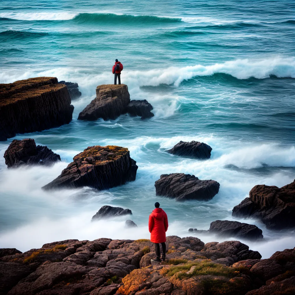 Reflexão e resiliência: superando as adversidades com fé 6 Fotos forca fe mar rocha