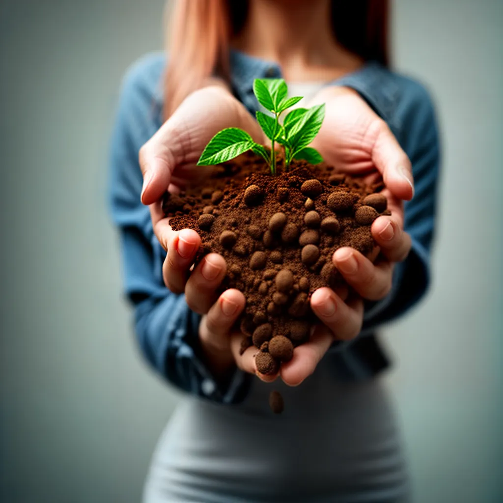 Fotos gratidao cultivo planta maos solo